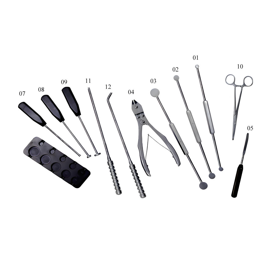 Conjunto instrumentos para malha